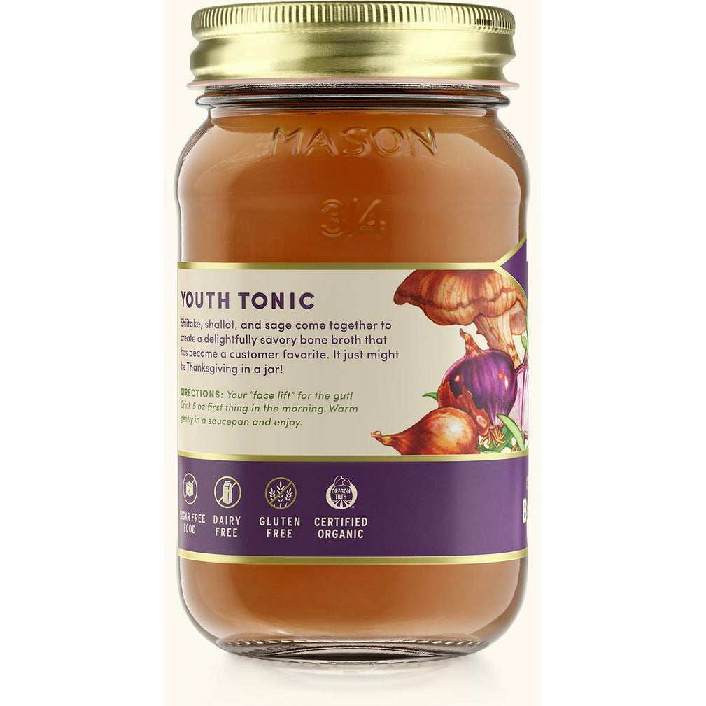 Caldo de Hueso de Pollo Artesanal de Shitake Shallot y Sage Vitaplena